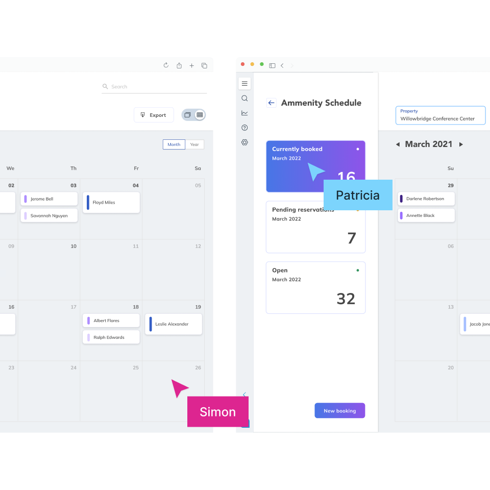 Illustration of teammates collaborating in Figma