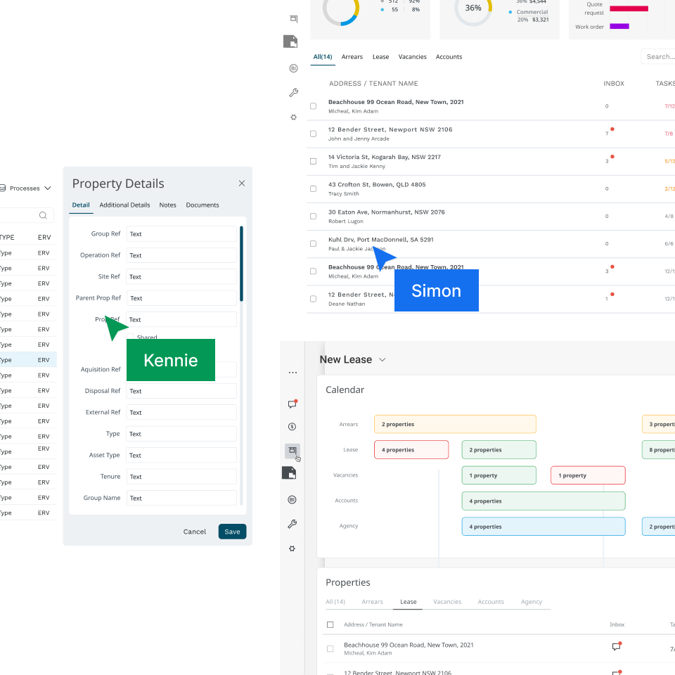 Illustration of teammates collaborating in Figma